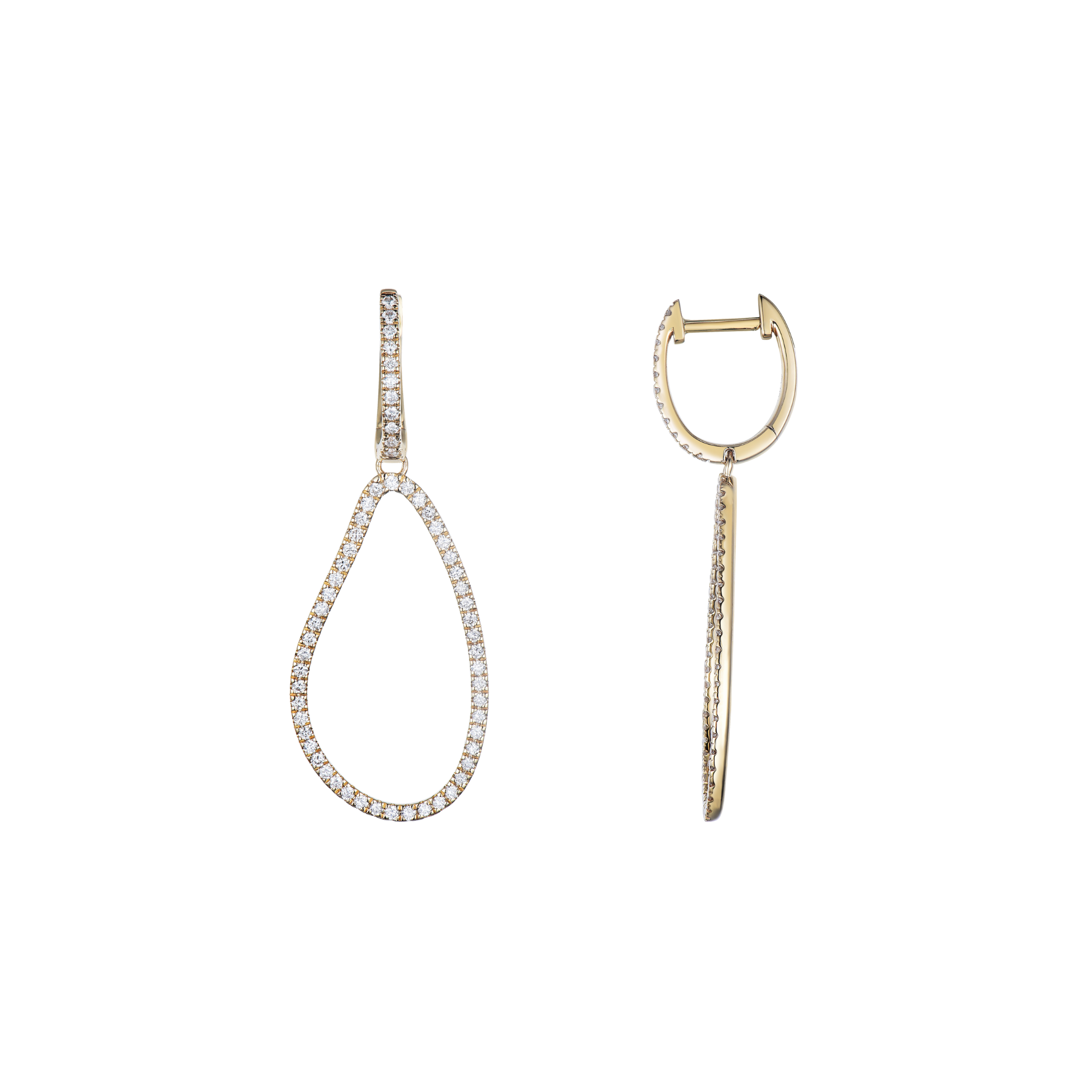 YELLOW GOLD DROP EARRINGS