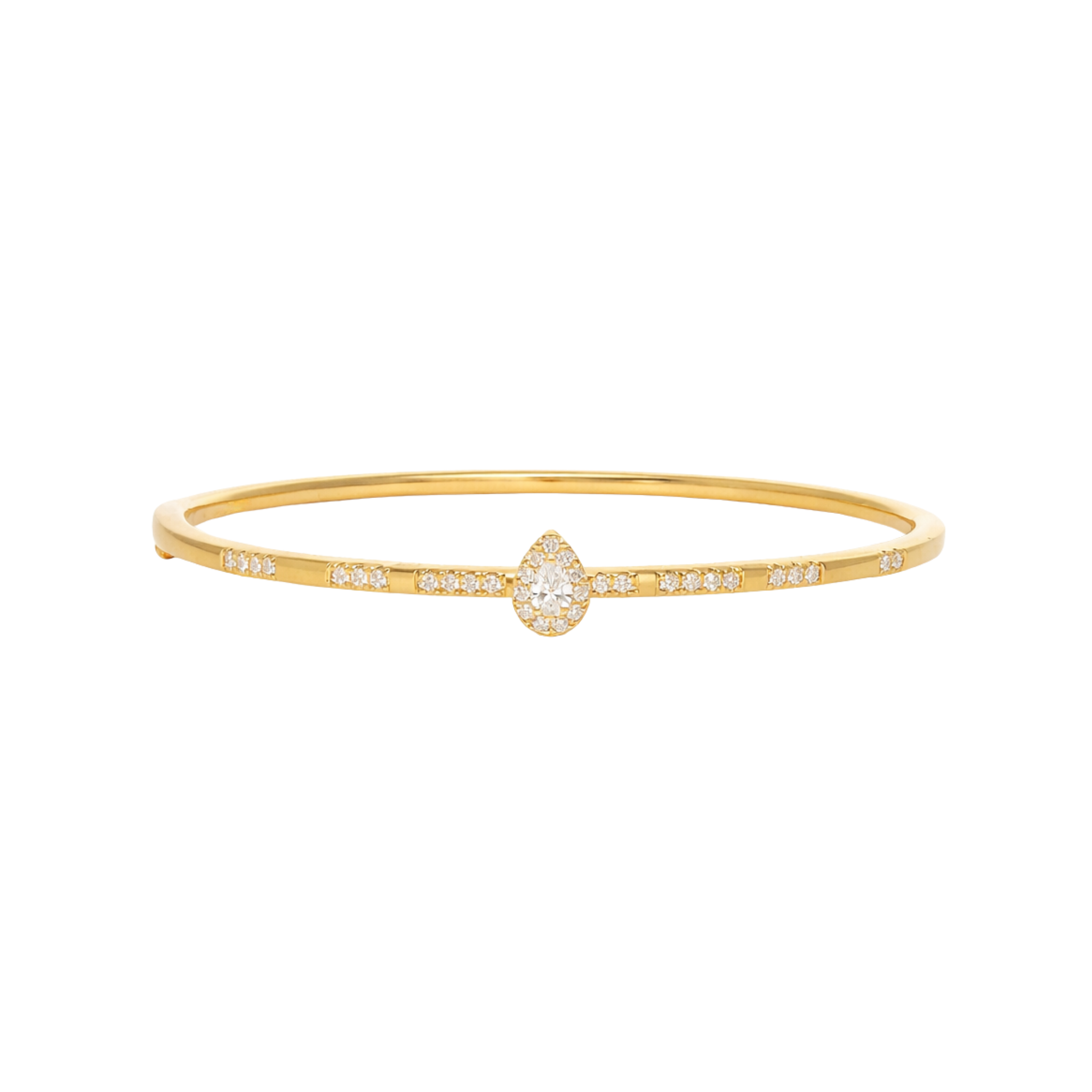 YELLOW GOLD BANGLE BRACELET