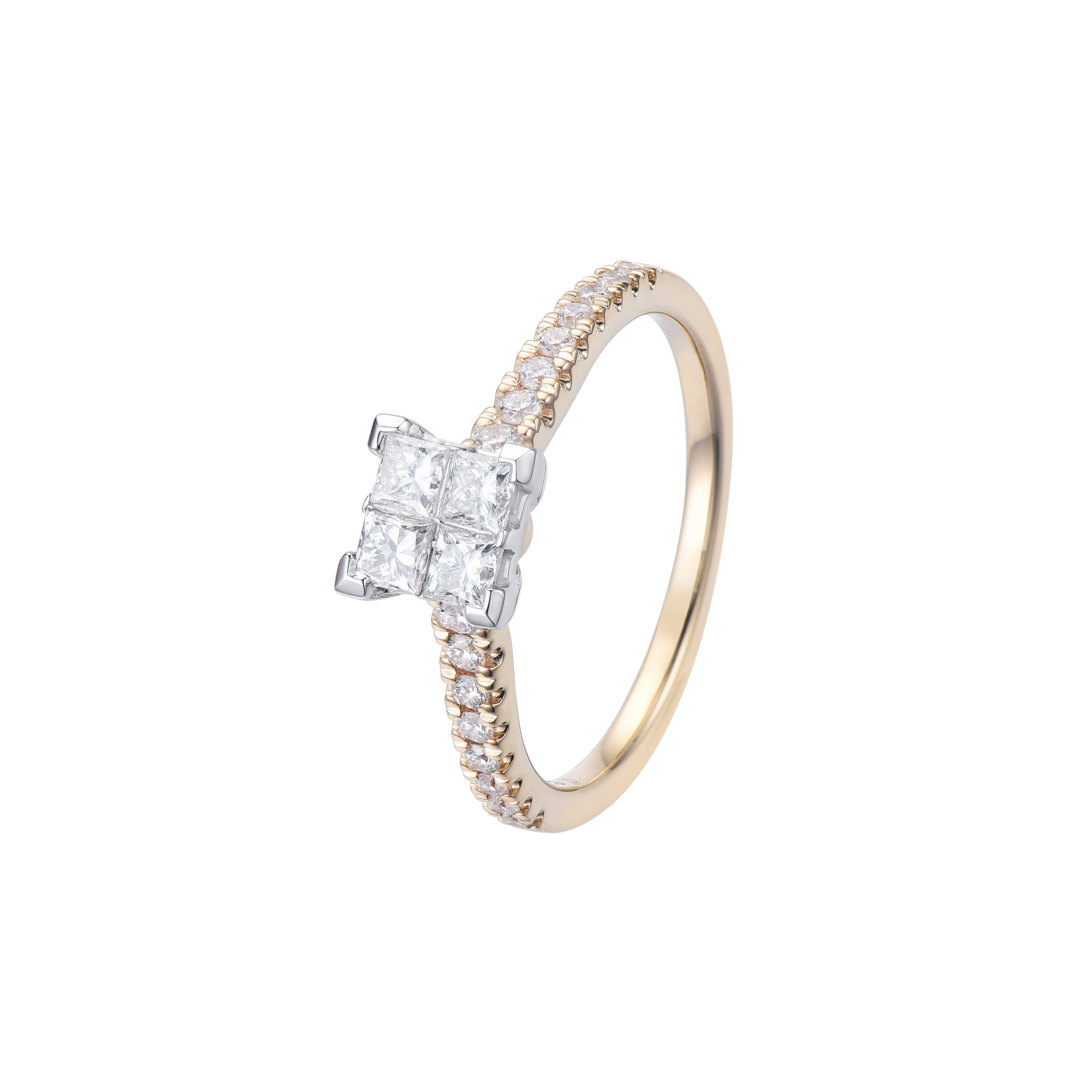 DIAMOND CLUSTER ENGAGEMENT RING