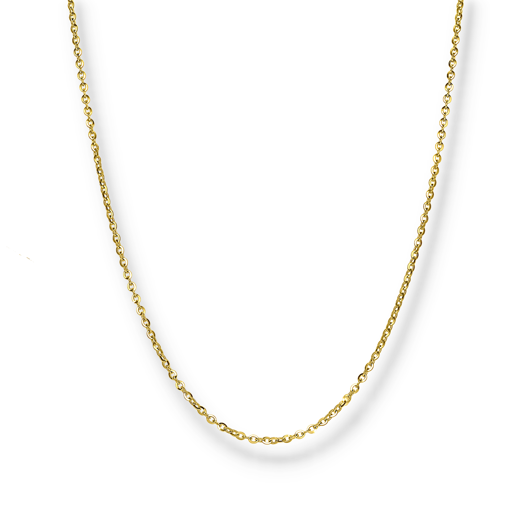 YELLOW GOLD CHAIN NECKLACE