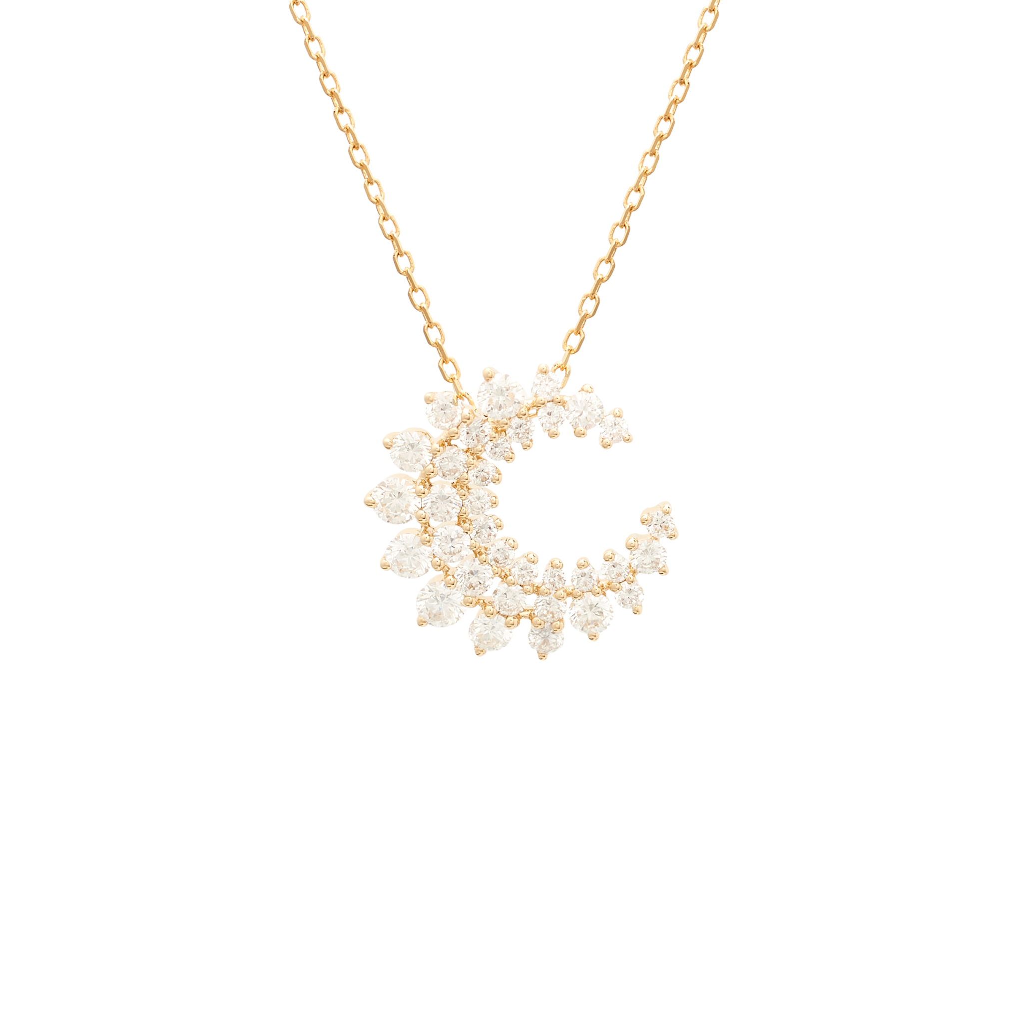 DIAMOND CLUSTER NECKLACE