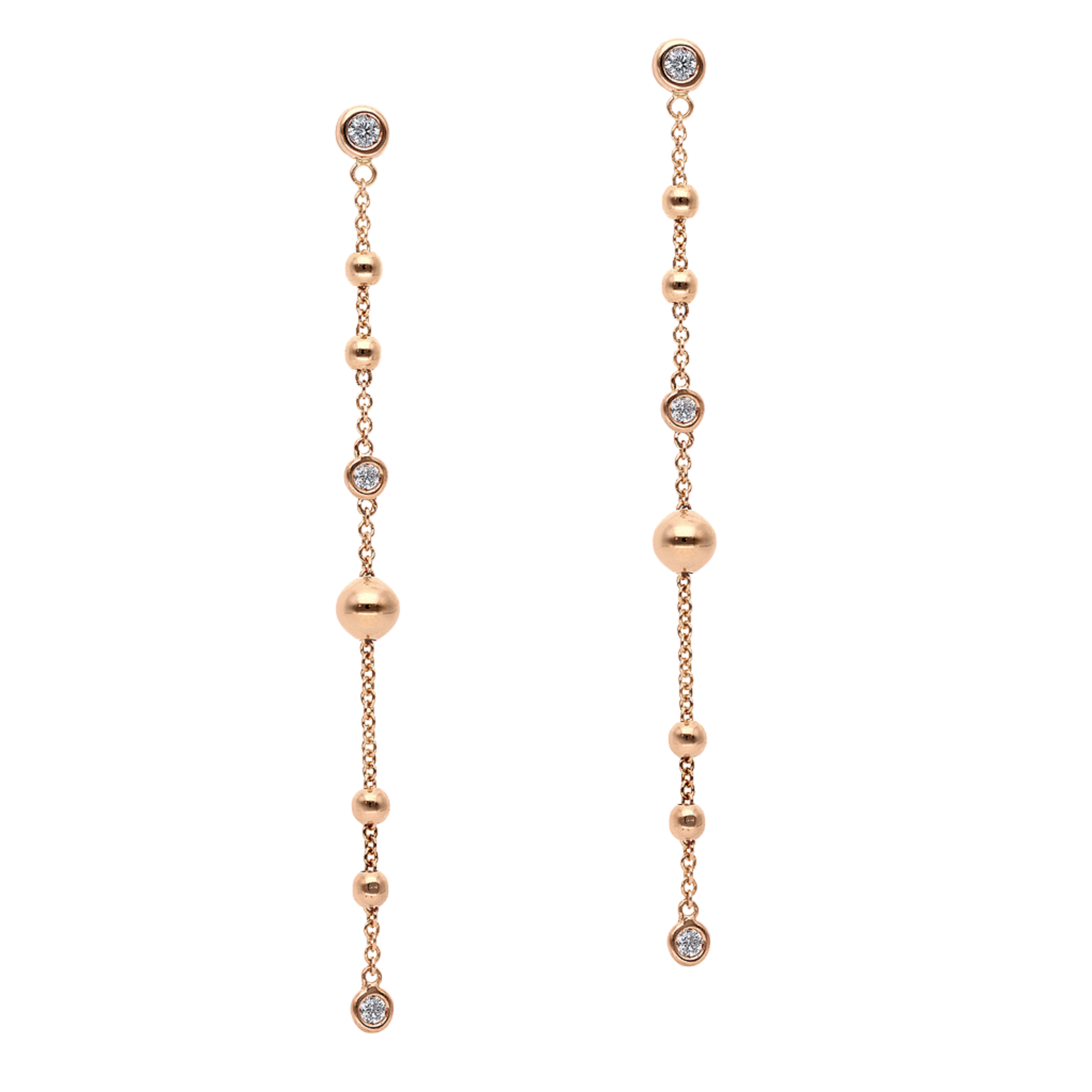 WHITE DIAMOND DROP EARRINGS