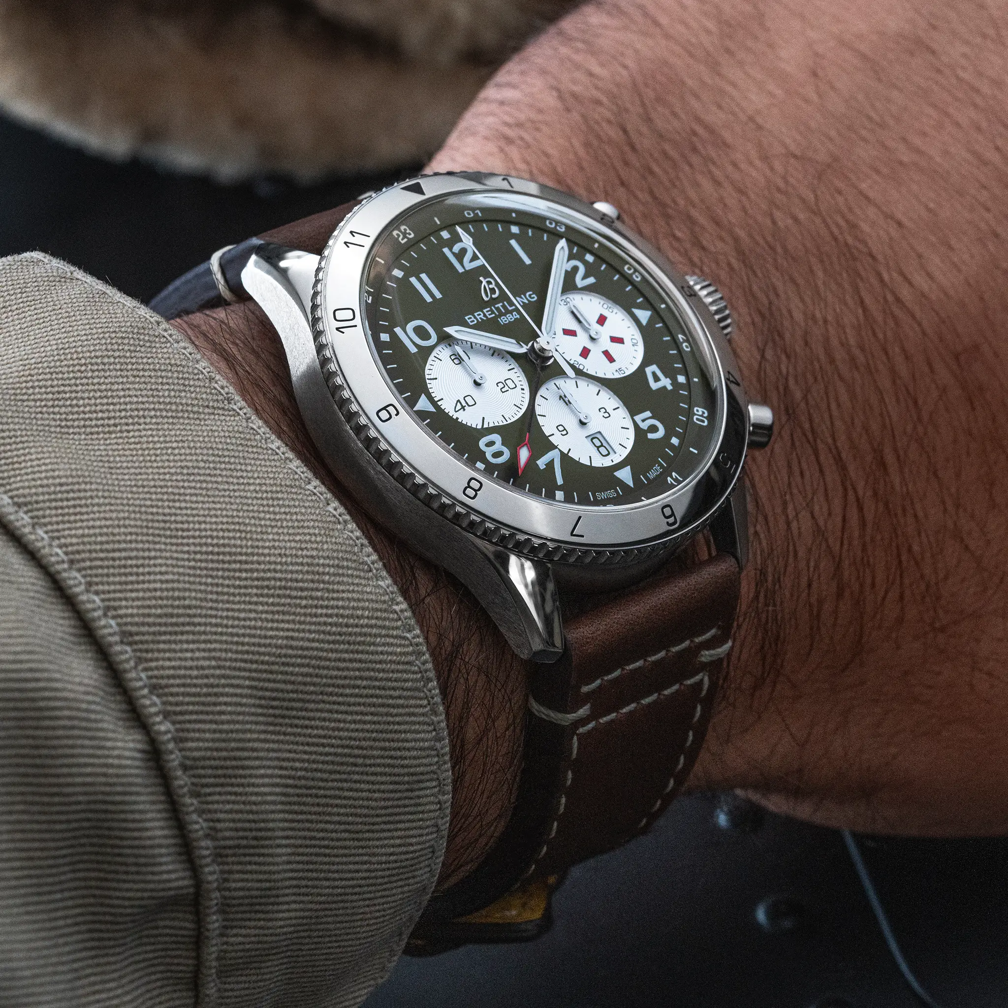 CLASSIC AVI SUPER AVI B04 CHRONOGRAPH GMT 46 CURTIS WARHAWK