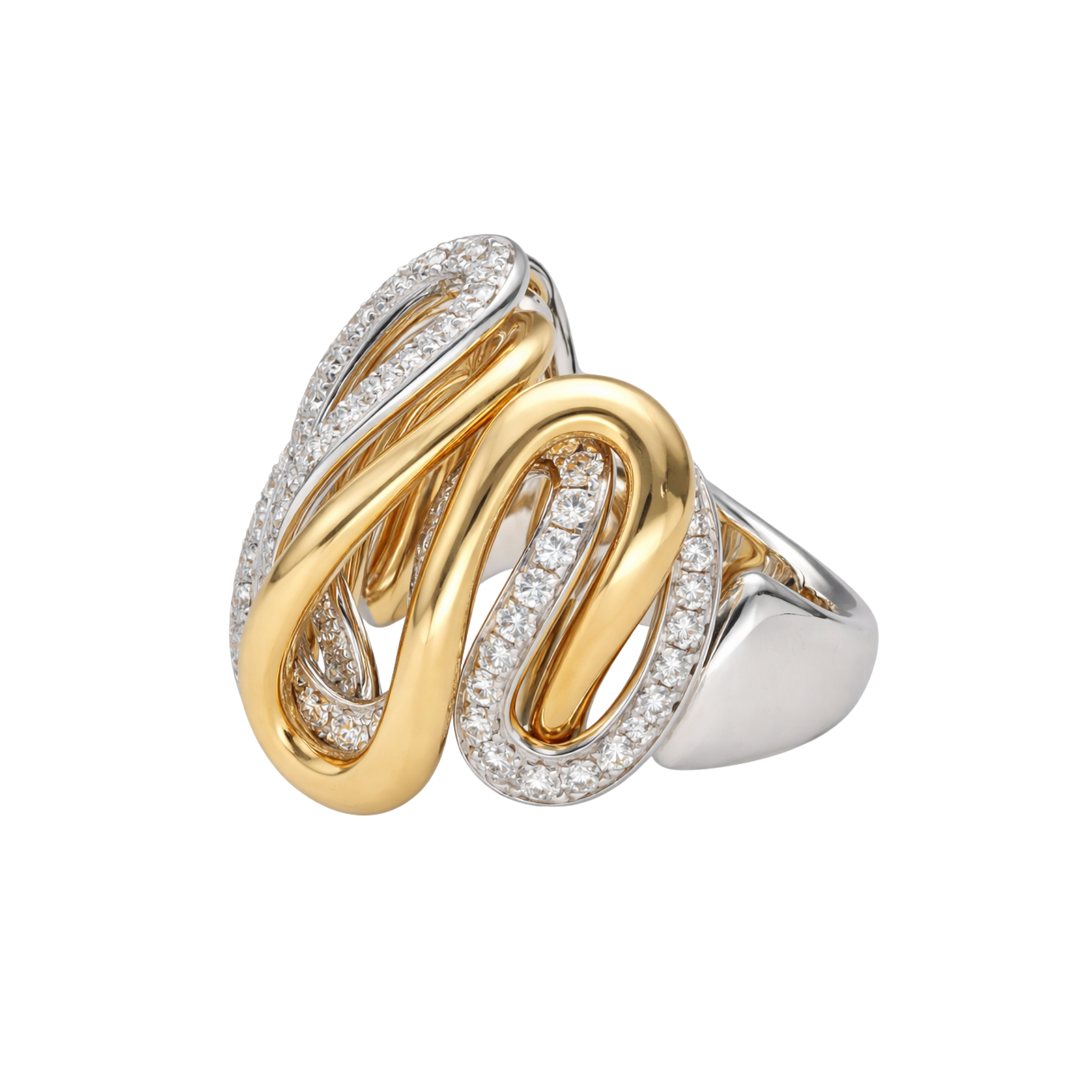 CLUSTER ROSE GOLD RING