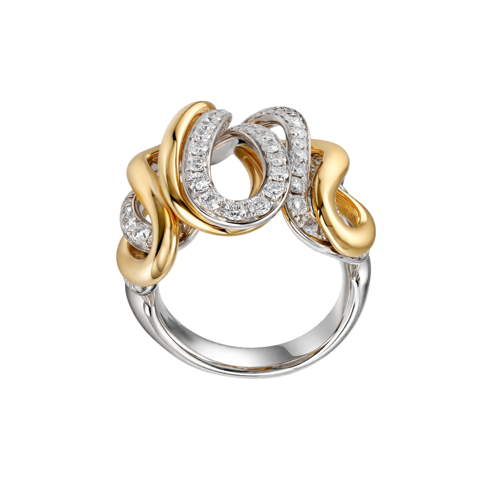 CLUSTER ROSE GOLD RING