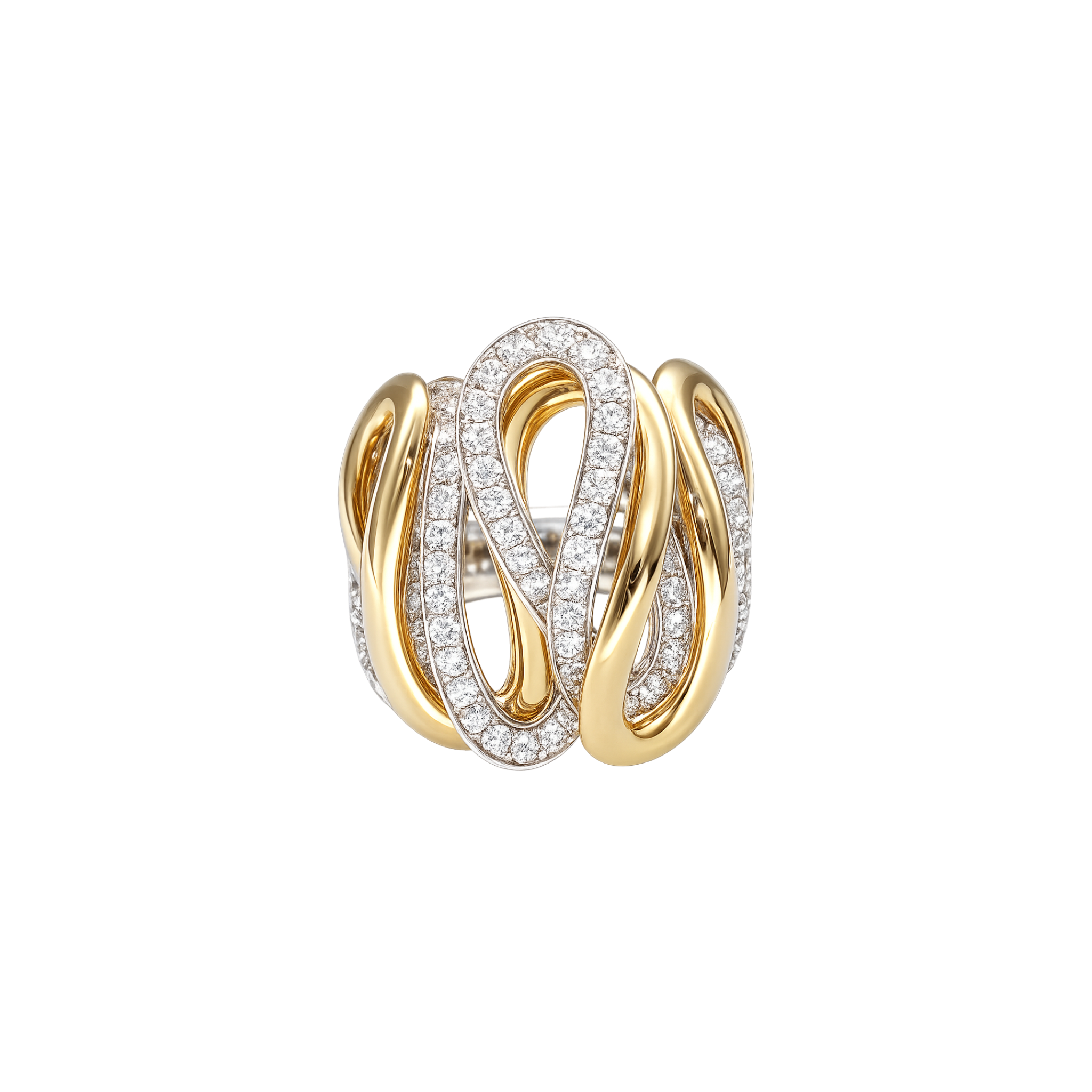 CLUSTER ROSE GOLD RING