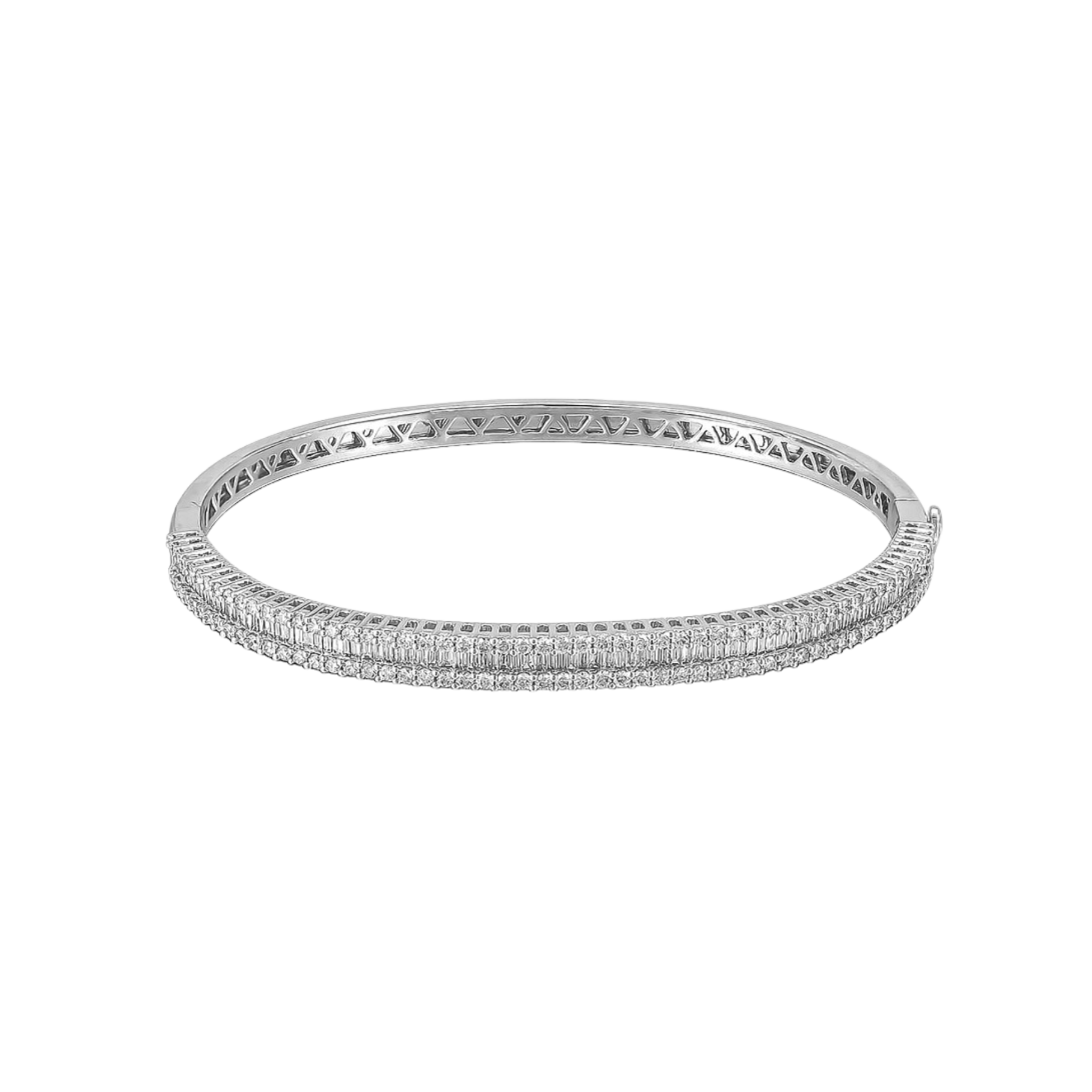 WHITE DIAMOND BANGLE BRACELET