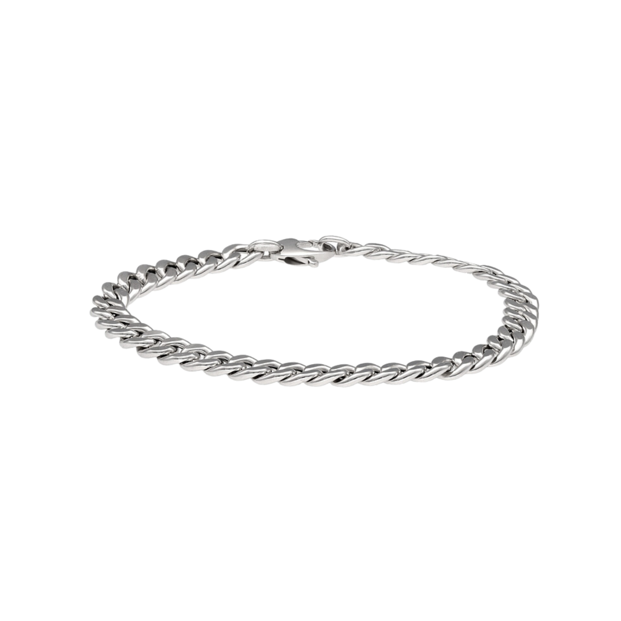 WHITE GOLD CHAIN BRACELET