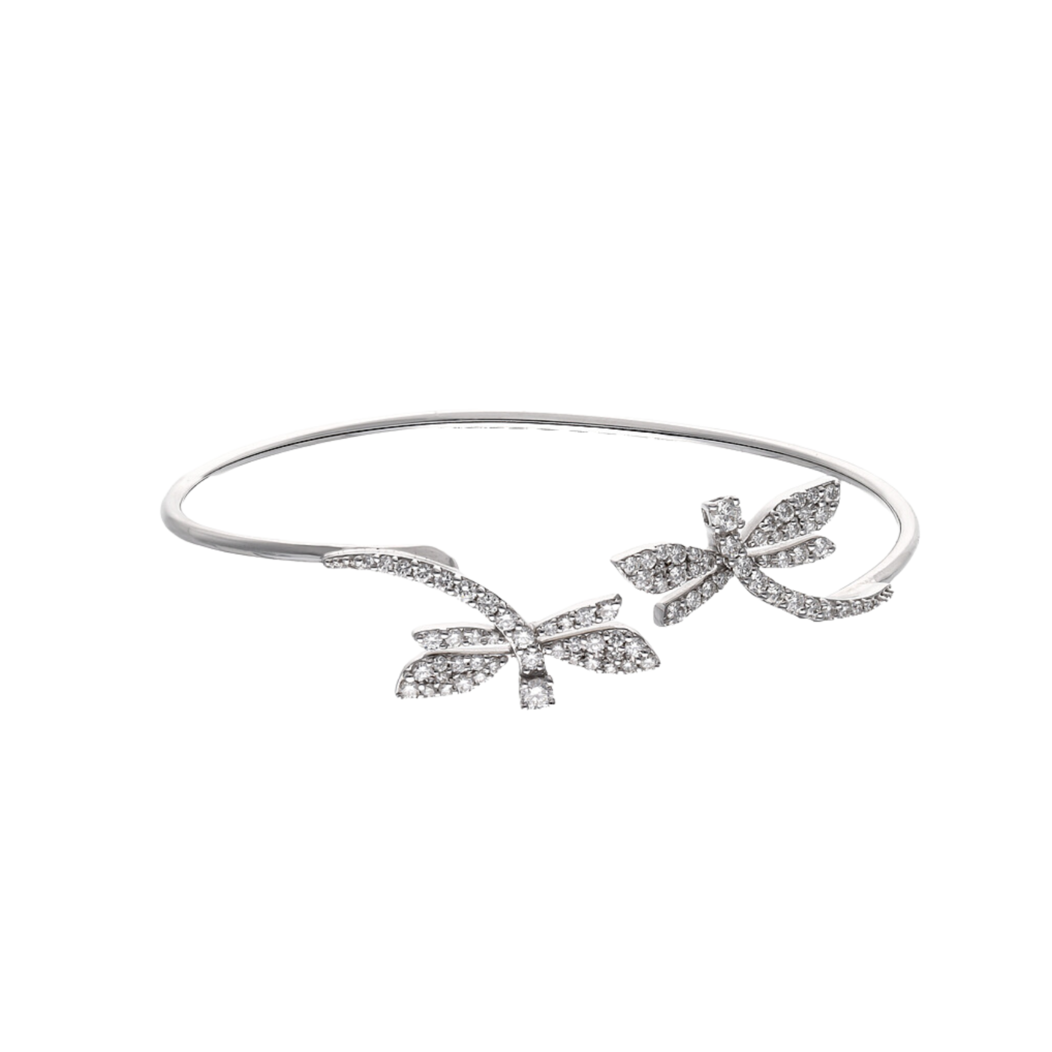 WHITE DIAMOND BANGLE BRACELET
