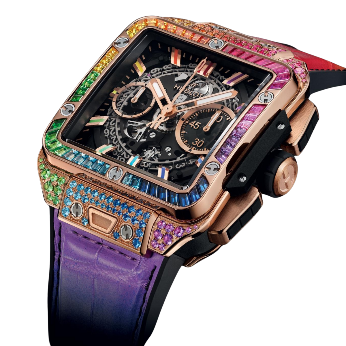 SQUARE BANG UNICO KING GOLD RAINBOW