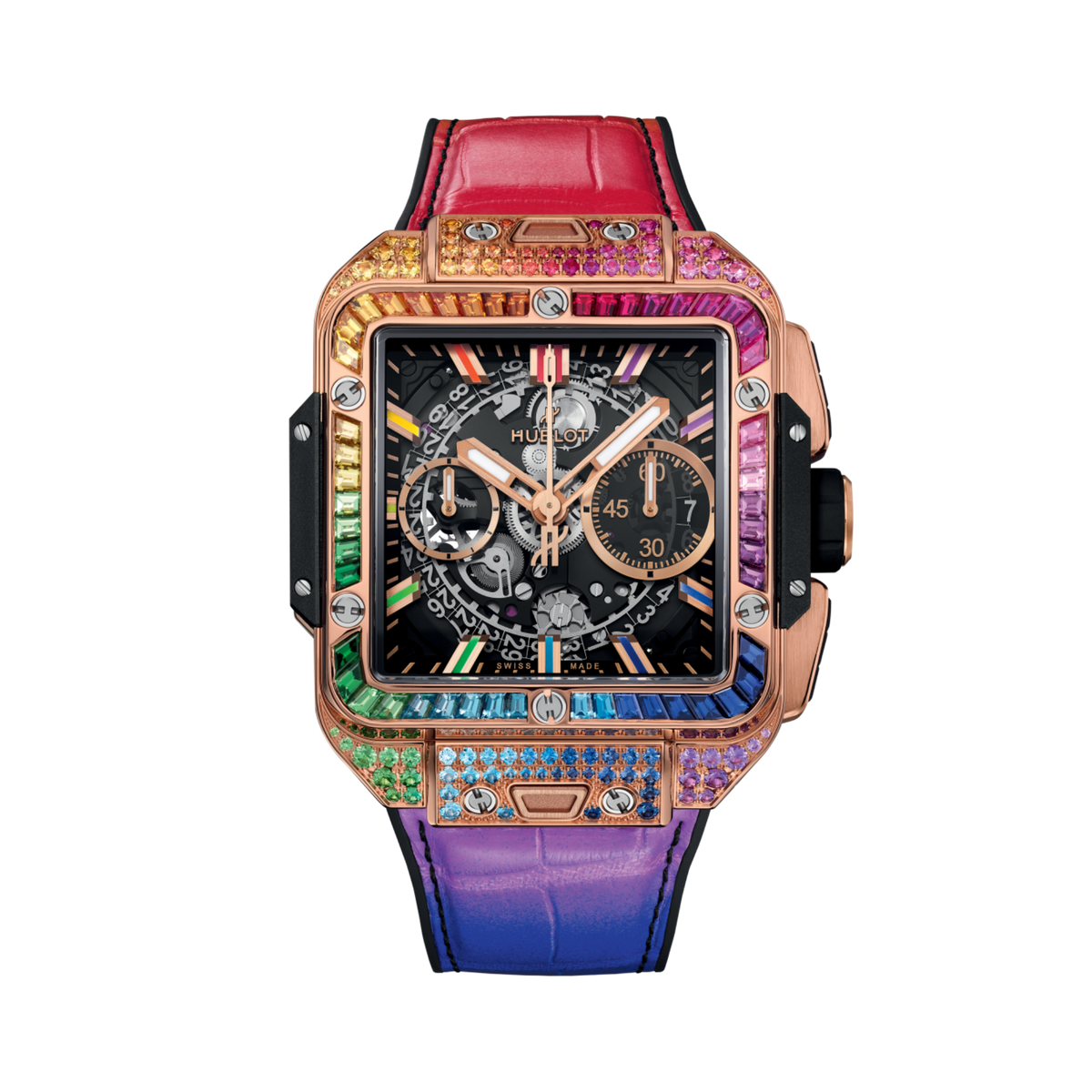SQUARE BANG UNICO KING GOLD RAINBOW