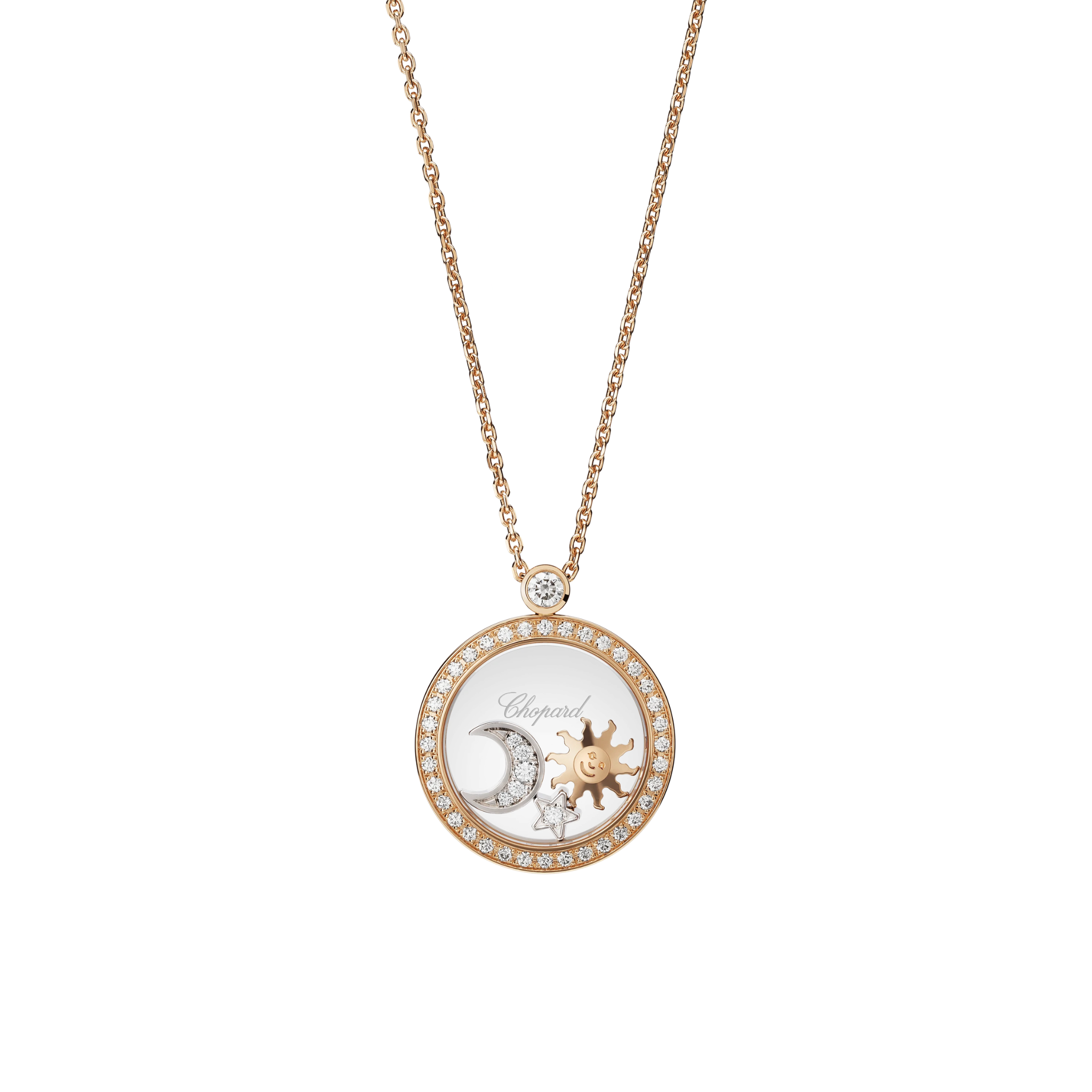 HAPPY HAPPY SUN MOON AND STARS NECKLACE